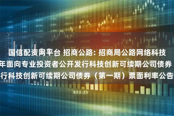 国信配资网平台 招商公路: 招商局公路网络科技控股股份有限公司2025年面向专业投资者公开发行科技创新可续期公司债券（第一期）票面利率公告